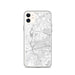 Custom Waltham Massachusetts Map Phone Case in Classic