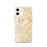 Custom Waltham Massachusetts Map iPhone 12 Phone Case in Watercolor