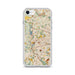 Custom Waltham Massachusetts Map iPhone SE Phone Case in Woodblock