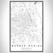 Warner Robins Georgia Map Print Portrait Orientation in Classic Style With Shaded Background