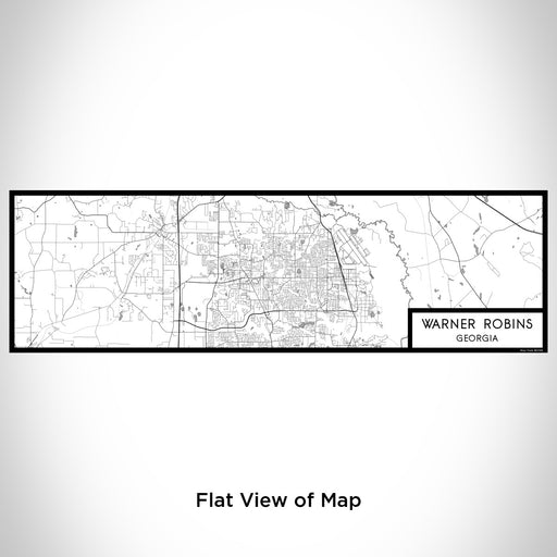 Flat View of Map Custom Warner Robins Georgia Map Enamel Mug in Classic