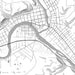 Warren Pennsylvania Map Print in Classic Style Zoomed In Close Up Showing Details