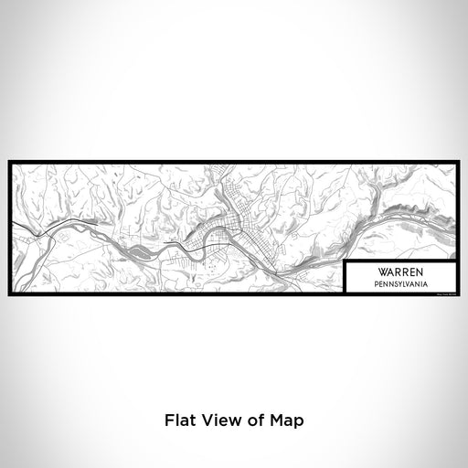Flat View of Map Custom Warren Pennsylvania Map Enamel Mug in Classic