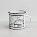 Right View Custom Warren Pennsylvania Map Enamel Mug in Classic