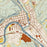 Warren Pennsylvania Map Print in Woodblock Style Zoomed In Close Up Showing Details