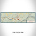 Flat View of Map Custom Warren Pennsylvania Map Enamel Mug in Woodblock