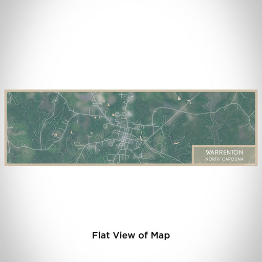 Flat View of Map Custom Warrenton North Carolina Map Enamel Mug in Afternoon