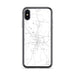 Custom iPhone X/XS Warrenton North Carolina Map Phone Case in Classic
