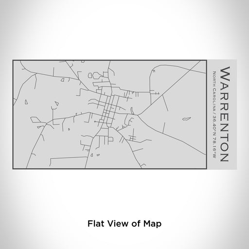 Rendered View of Warrenton North Carolina Map Engraving on 17oz Stainless Steel Insulated Cola Bottle