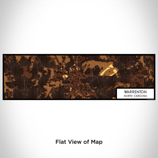 Flat View of Map Custom Warrenton North Carolina Map Enamel Mug in Ember