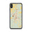 Custom iPhone XS Max Warrenton North Carolina Map Phone Case in Woodblock