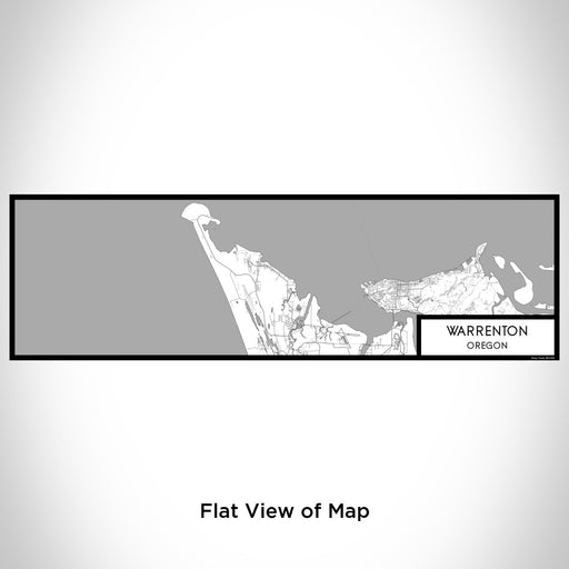 Flat View of Map Custom Warrenton Oregon Map Enamel Mug in Classic