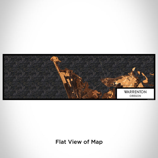 Flat View of Map Custom Warrenton Oregon Map Enamel Mug in Ember
