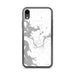 Custom iPhone XR Warsaw Missouri Map Phone Case in Classic