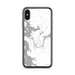 Custom iPhone X/XS Warsaw Missouri Map Phone Case in Classic