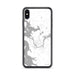 Custom iPhone XS Max Warsaw Missouri Map Phone Case in Classic