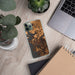 Custom Warsaw Missouri Map Phone Case in Ember on Table with Laptop and Plant