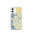 Custom iPhone 12 mini Warsaw Missouri Map Phone Case in Woodblock