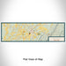 Flat View of Map Custom Warwick New York Map Enamel Mug in Woodblock