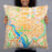 Person holding 22x22 Custom Washington D.C Map Throw Pillow in Watercolor