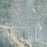 Washington District of Columbia Map Print in Afternoon Style Zoomed In Close Up Showing Details