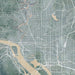 Washington District of Columbia Map Print in Afternoon Style Zoomed In Close Up Showing Details