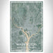 Washington District of Columbia Map Print Portrait Orientation in Afternoon Style With Shaded Background