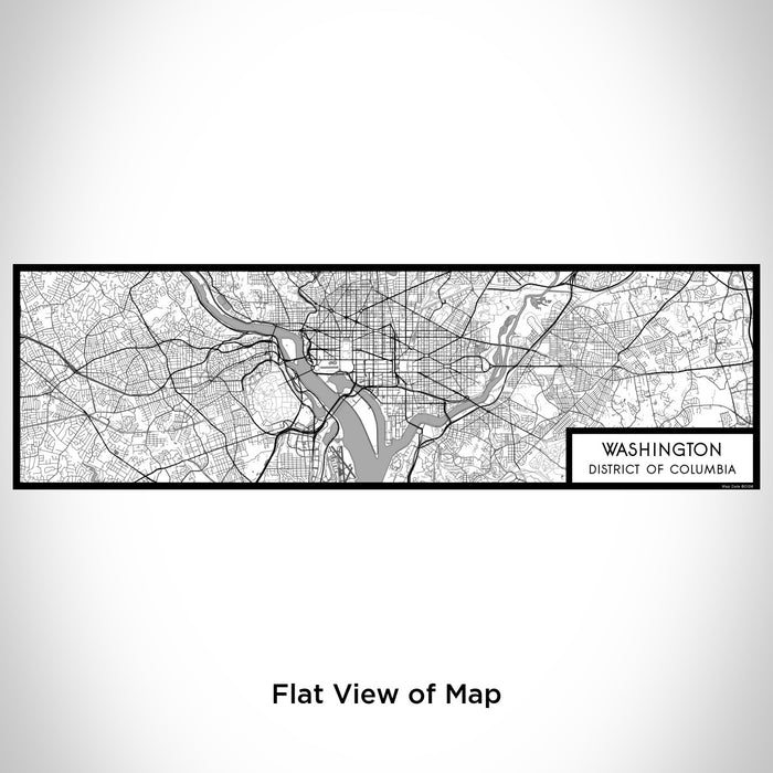 Flat View of Map Custom Washington District of Columbia Map Enamel Mug in Classic