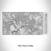 Rendered View of Washington District of Columbia Map Engraving on 17oz Stainless Steel Insulated Cola Bottle