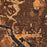 Washington District of Columbia Map Print in Ember Style Zoomed In Close Up Showing Details