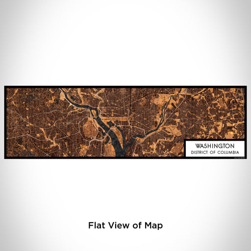 Flat View of Map Custom Washington District of Columbia Map Enamel Mug in Ember