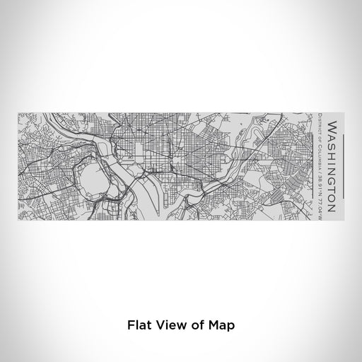 Rendered View of Washington District of Columbia Map Engraving on 10oz Stainless Steel Insulated Cup with Sipping Lid