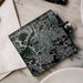 Washington District of Columbia Custom Engraved City Map Inscription Coordinates on 6oz Stainless Steel Flask in Black