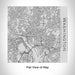 Rendered View of Washington District of Columbia Map Engraving on 17oz Stainless Steel Insulated Tumbler