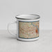Left View Custom Washington District of Columbia Map Enamel Mug in Woodblock
