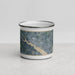 Front View Custom Washington North Carolina Map Enamel Mug in Afternoon