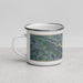 Left View Custom Washington North Carolina Map Enamel Mug in Afternoon