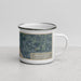 Right View Custom Washington North Carolina Map Enamel Mug in Afternoon