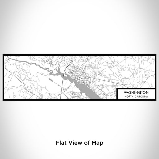 Flat View of Map Custom Washington North Carolina Map Enamel Mug in Classic