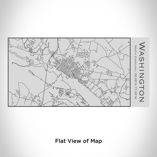 Rendered View of Washington North Carolina Map Engraving on 17oz Stainless Steel Insulated Cola Bottle