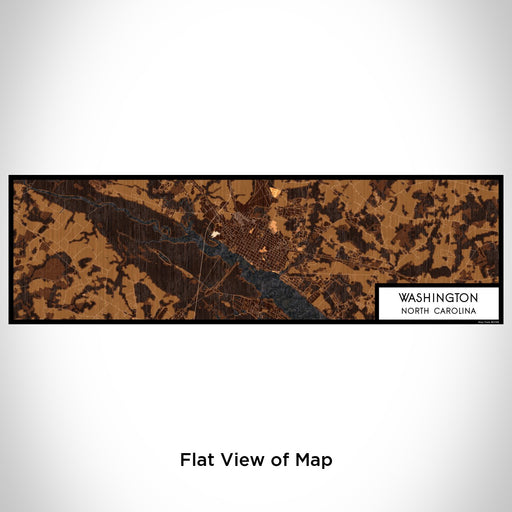 Flat View of Map Custom Washington North Carolina Map Enamel Mug in Ember
