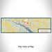 Flat View of Map Custom Washington North Carolina Map Enamel Mug in Woodblock