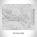 Rendered View of Washougal Washington Map Engraving on 20oz Stainless Steel Insulated Bottle with Bamboo Top