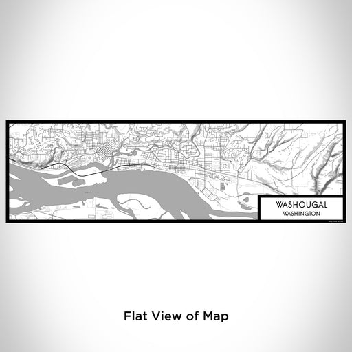 Flat View of Map Custom Washougal Washington Map Enamel Mug in Classic