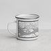 Left View Custom Washougal Washington Map Enamel Mug in Classic
