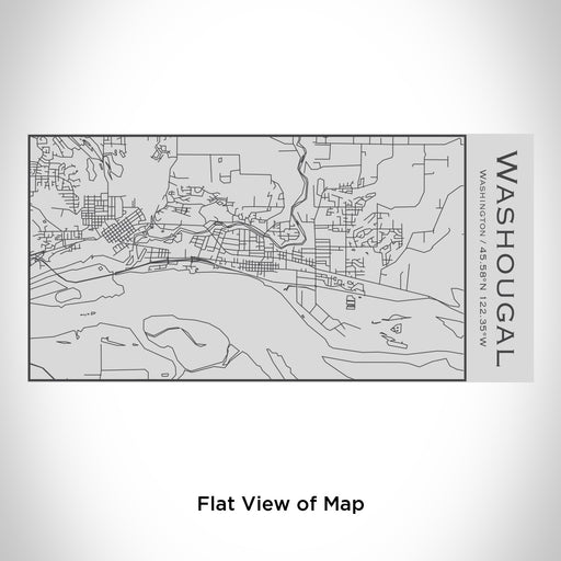 Rendered View of Washougal Washington Map Engraving on 17oz Stainless Steel Insulated Cola Bottle