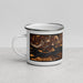 Left View Custom Washougal Washington Map Enamel Mug in Ember