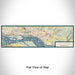 Flat View of Map Custom Washougal Washington Map Enamel Mug in Woodblock