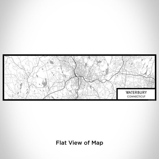 Flat View of Map Custom Waterbury Connecticut Map Enamel Mug in Classic