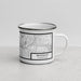 Right View Custom Waterbury Connecticut Map Enamel Mug in Classic